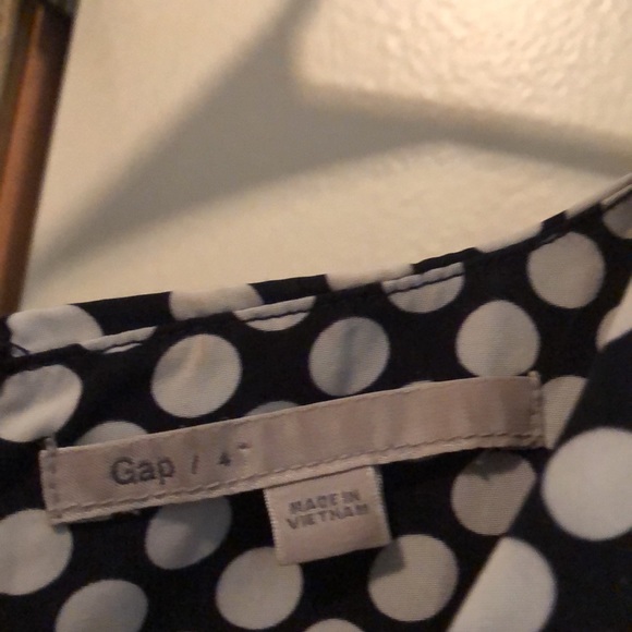 Gap Blue and White Polka Dot Knee High Dress Size 4 - Picture 4 of 6